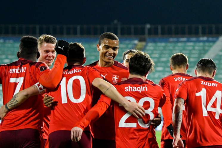 瑞士2-1惊险击败保加利亚,后防线稳固 瑞士2-1惊险击败保加利亚,后防线稳固